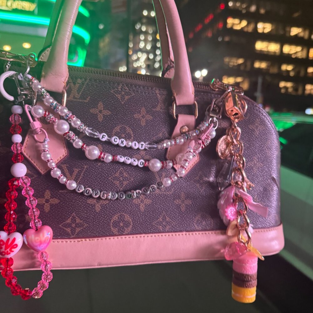 Paris Inspired Bag Charm/Keychain - Picture 2 of 9